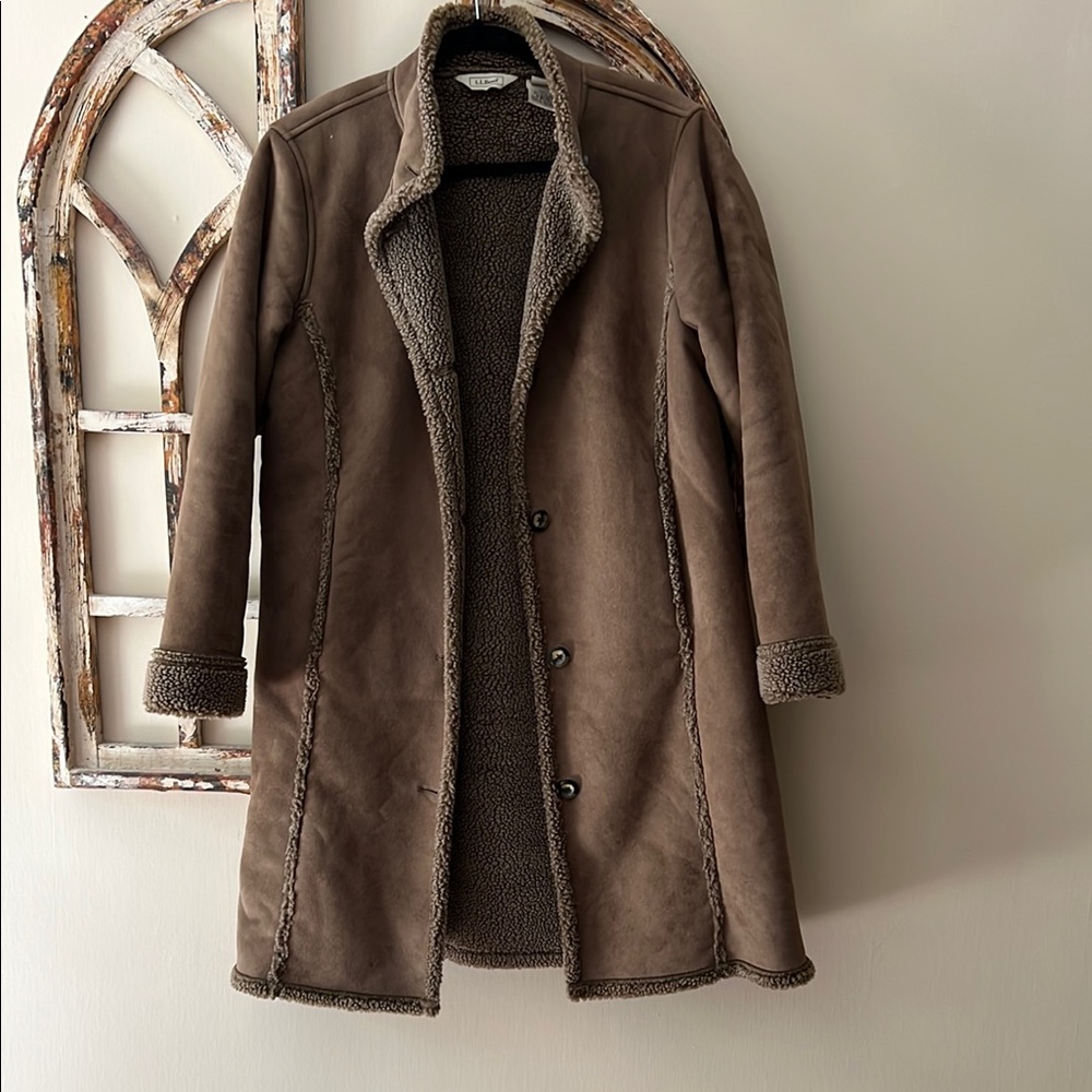L.L. Bean Brown Shearling Coat